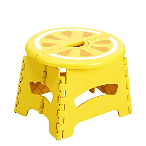 Sgabello Pieghevole per Bambini WC Lavabo Sgabelli da Bagno Convenienza Strumenti di Vita Antiscivolo Modello di Frutta Ye...