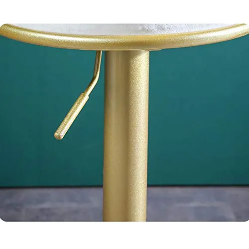 FCSFSF Ergonomico Moderno Sedia da Disegno con Base Metallica,Sgabello Stool Swivel Bar Regolabile,metà-secolo Velluto Con...