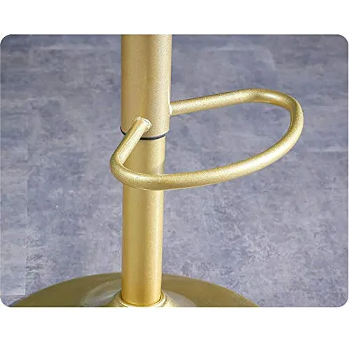 FCSFSF Ergonomico Moderno Sedia da Disegno con Base Metallica,Sgabello Stool Swivel Bar Regolabile,metà-secolo Velluto Con...