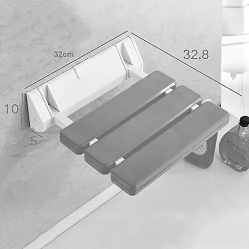 FCXBQ Bagno Sgabello da Bagno Sgabello Pieghevole per Doccia Sedile Bagno Sedia da Parete Antiscivolo per Doccia Sedia da...