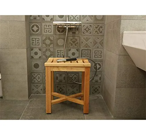 FCXBQ sgabelli da Doccia Sgabelli da Bagno Doccia Legno Sgabello da Doccia Legno Antiscivolo Sgabello da Sedile Scarpe da...