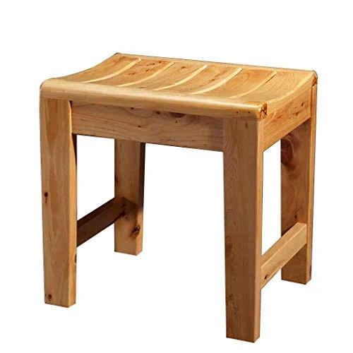 FCXBQ Sgabello da Bagno Antiscivolo Sedia da Bagno per Anziani Sgabello da Bagno Legno massello Sgabello per Doccia Sgabel...
