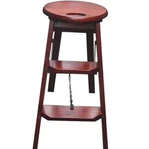 Sgabello Pieghevole Scaletta per Uso Domestico Bambini Legno Massello per Bambini Arrampicata Bagno Antiscivolo Sgabello P...