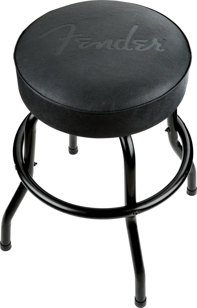 Fender® Embossed Black Logo Barstool, Black 24