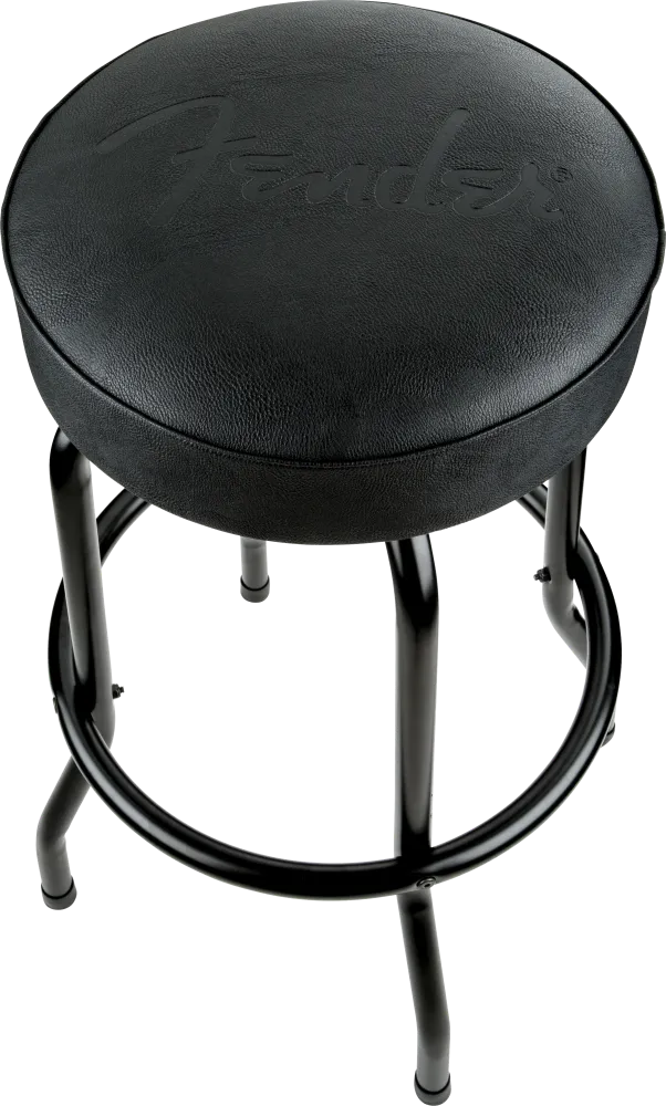 Fender® Embossed Black Logo Barstool, Black 24