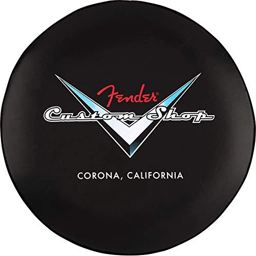 Fender Custom Shop Pinstripe Sgabello di bar 24 Nero, metallo