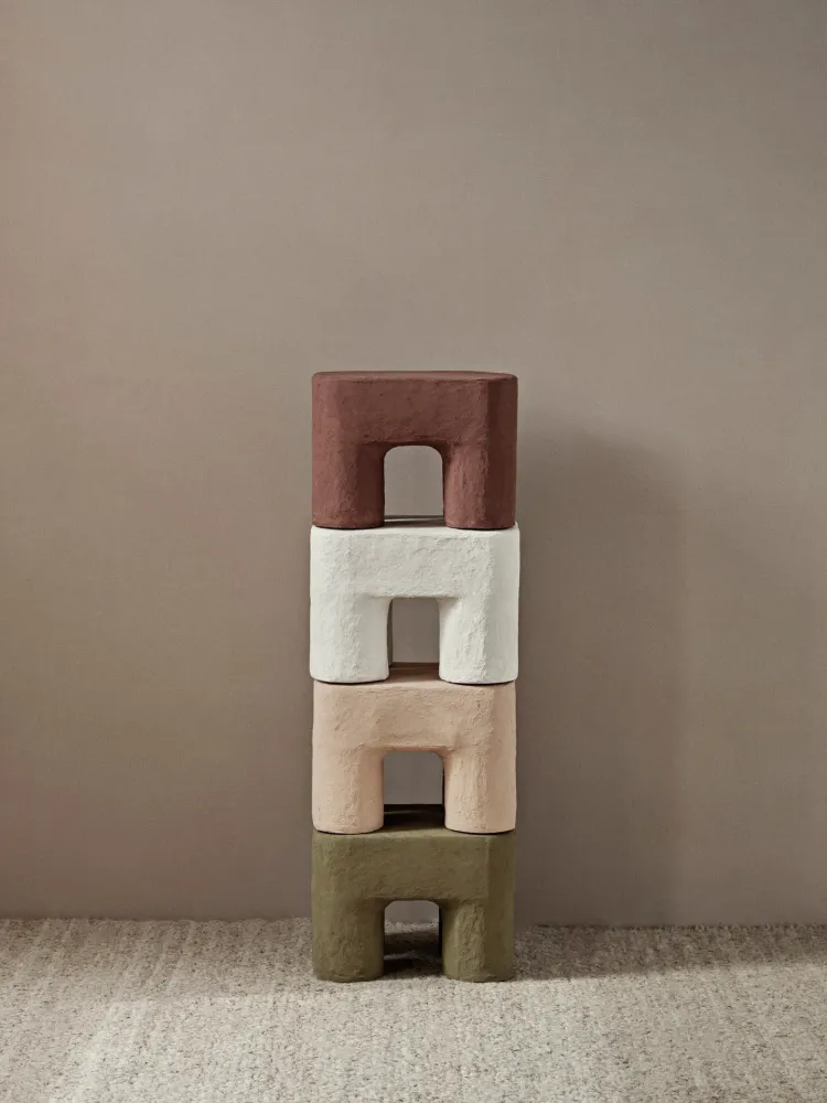 Ferm Living - Podo sgabello - kaki
