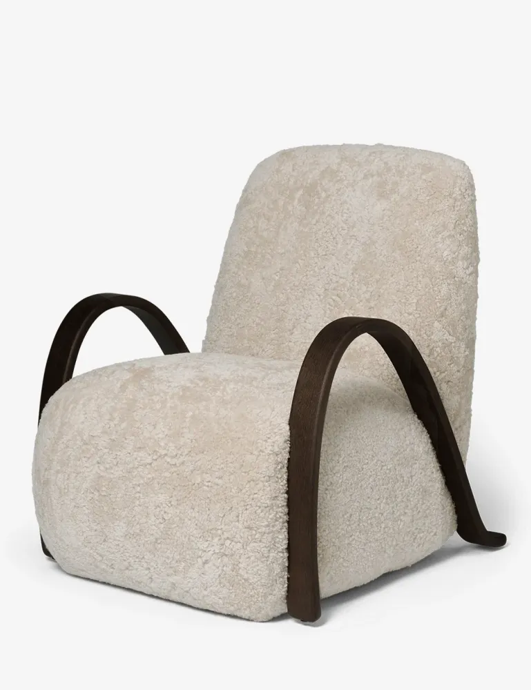 poltrona buur pelle di pecora Ferm Living