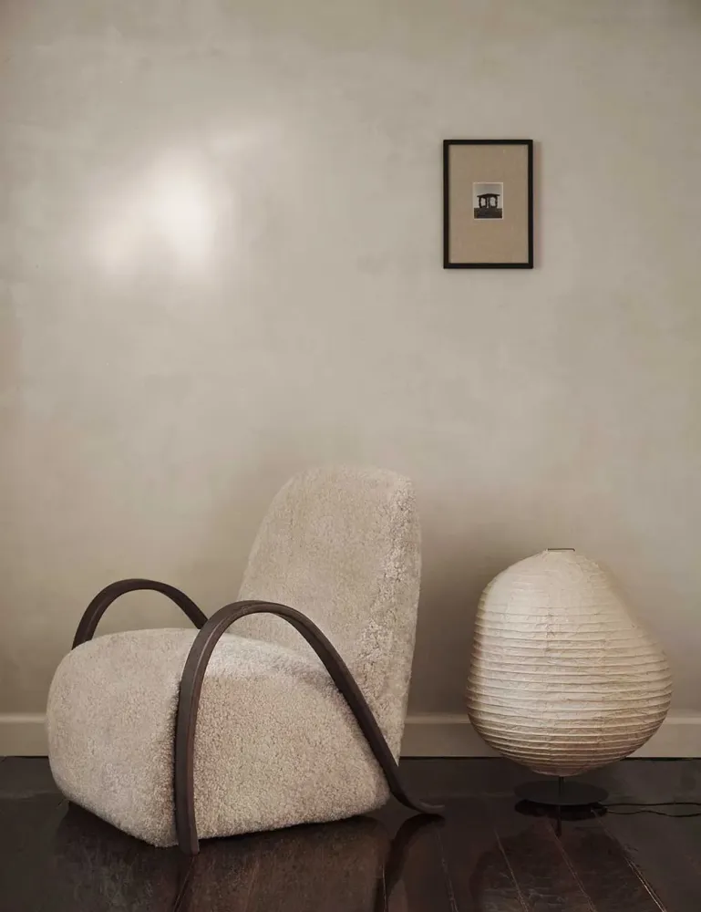 poltrona buur pelle di pecora Ferm Living