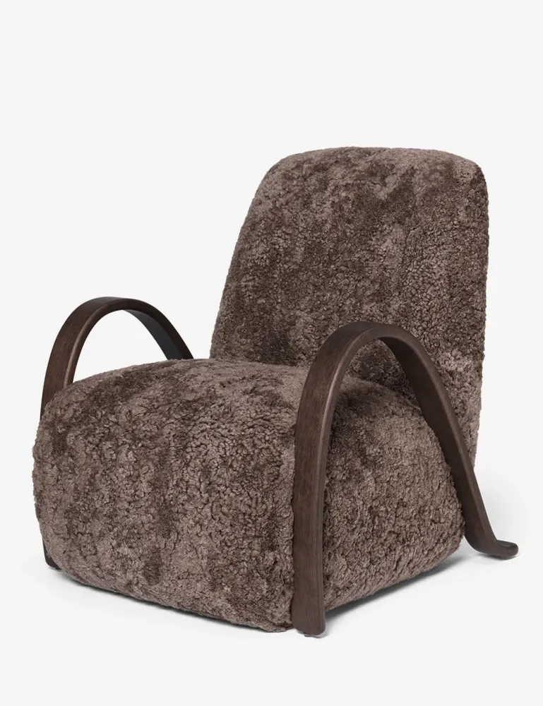 poltrona buur pelle di pecora Ferm Living