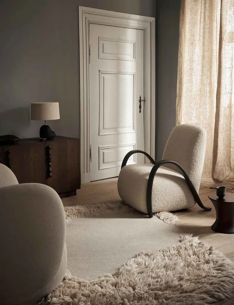 poltrona lounge buur nordic bouclé Ferm Living
