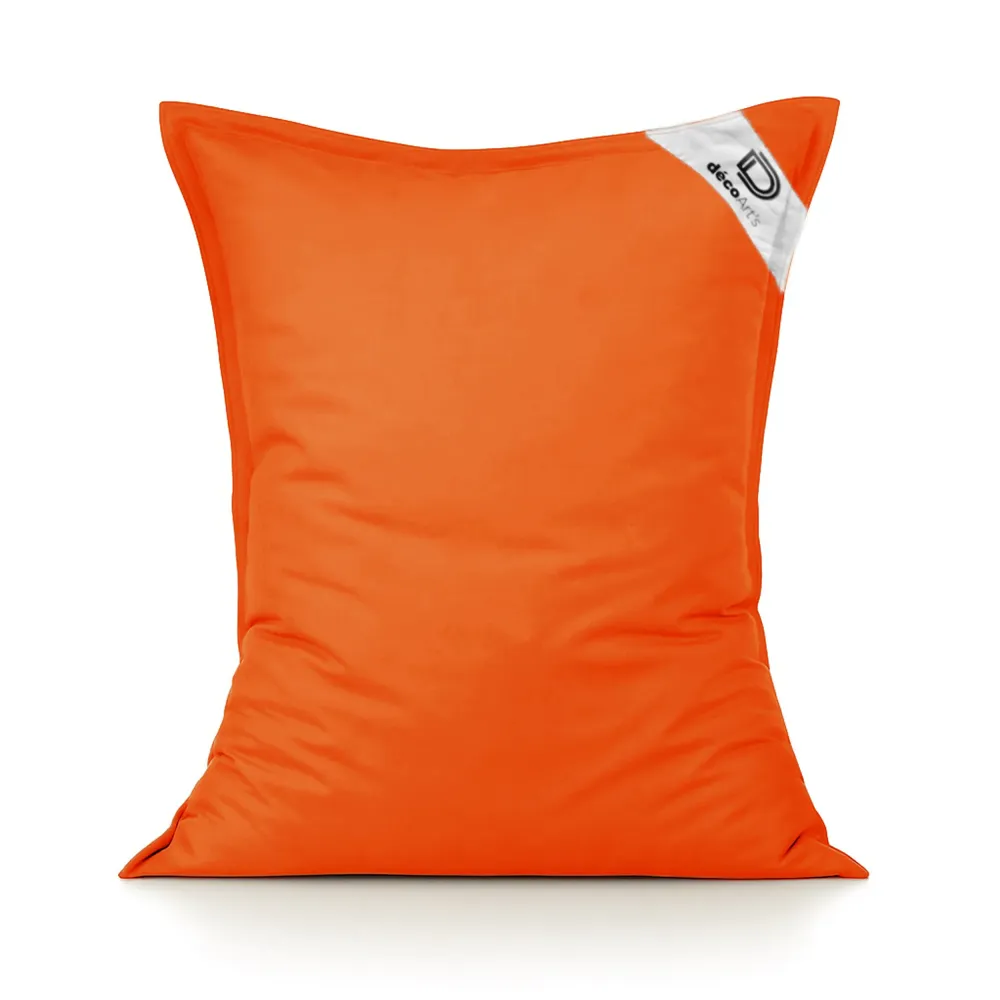 Fodera Pouf XL 120x80 Arancione - (Fodera da Riempire - Interno/Esterno)