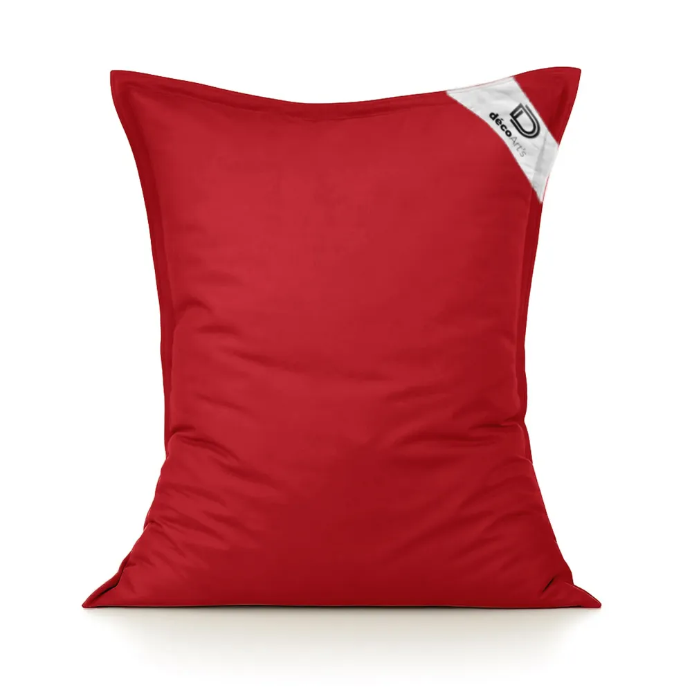 Fodera Pouf XL 120x80 Rosso Peperoncino - (Fodera da Riempire - Interno/Esterno)
