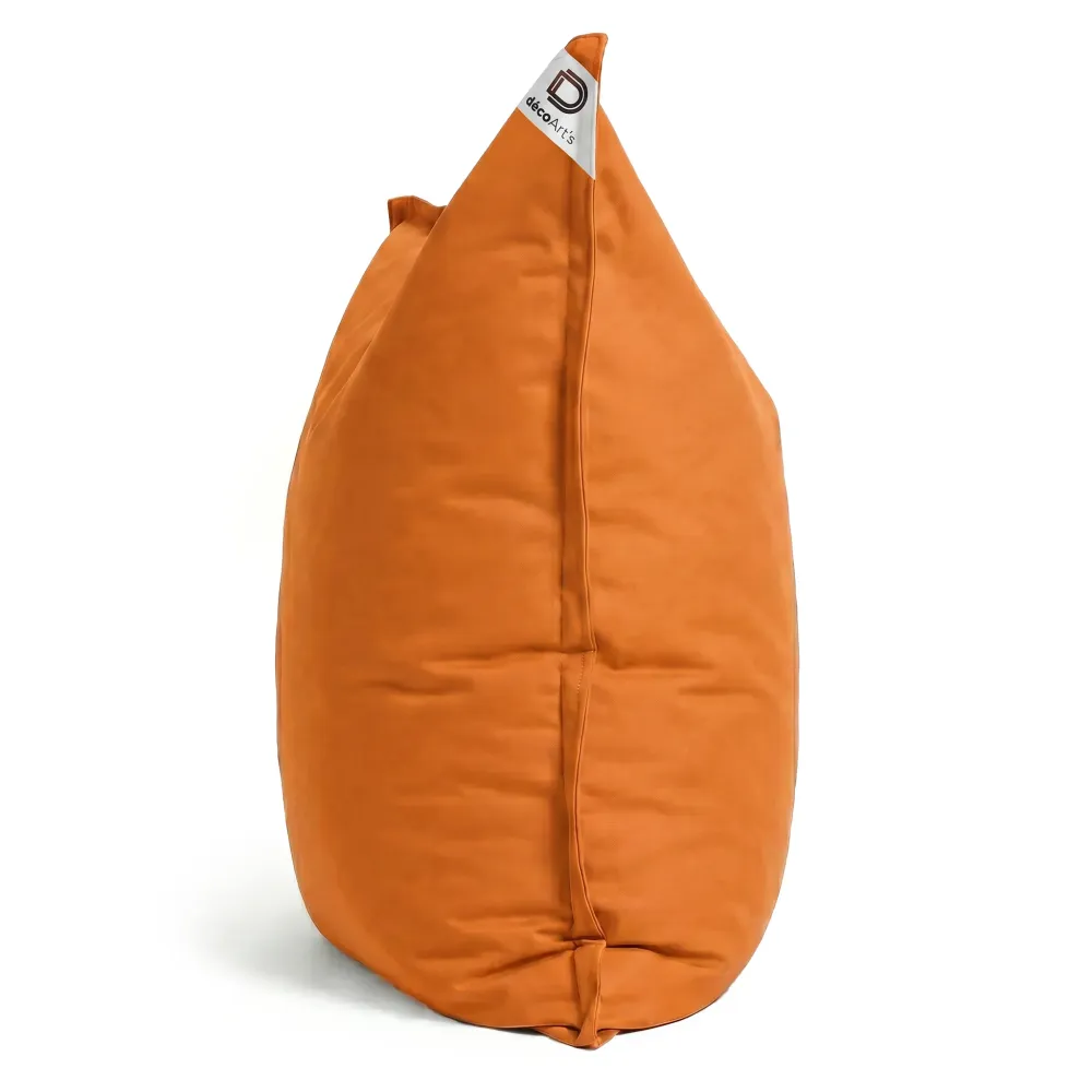 Fodera Pouf Gigante XXL 180x140 Arancione - (Fodera da Riempire - Interno/Esterno)