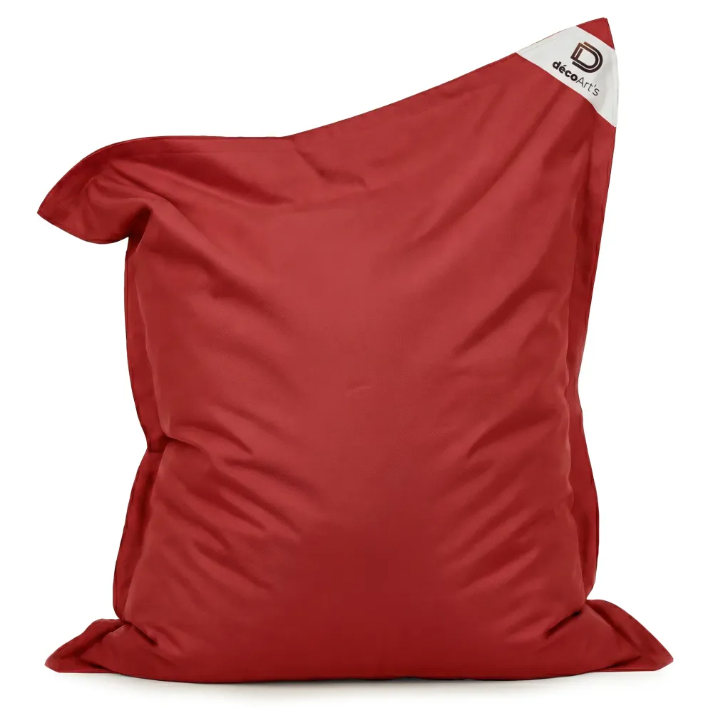 Fodera Pouf Gigante XXL 180x140 Rosso Peperoncino - (Fodera da Riempire - Interno/Esterno)