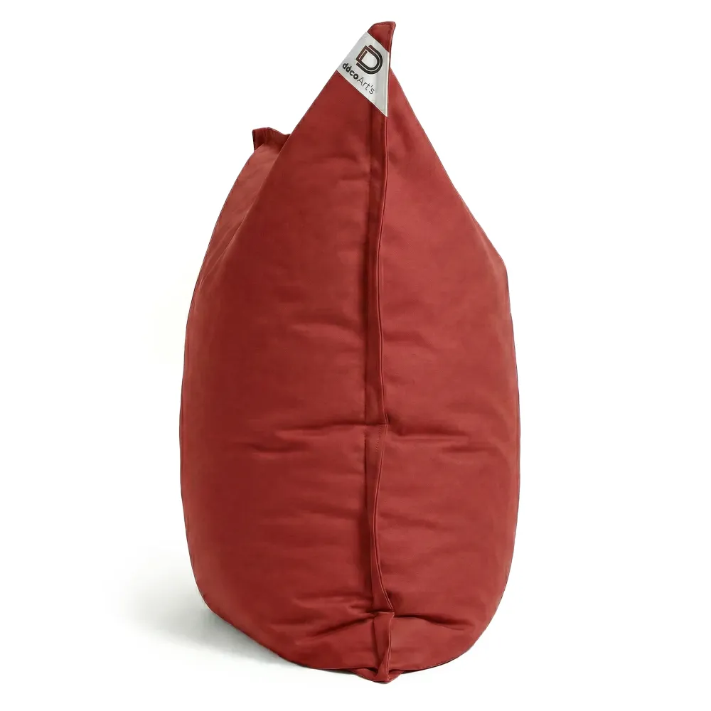 Fodera Pouf Gigante XXL 180x140 Rosso Peperoncino - (Fodera da Riempire - Interno/Esterno)