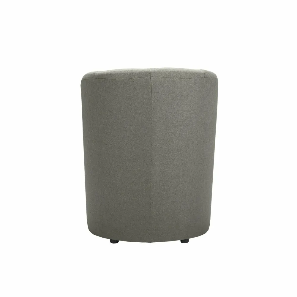 FORINVEST - Poltrona tessuto con pouf Djerba Savana Grigio - h76x63,5x62,5 cm
