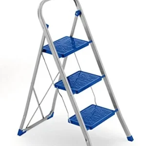 FRAMAR Slimmy 3 Sgabello con 3 Gradini Antiscivolo, Blocco di Sicurezza e...