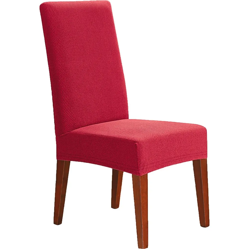 FRATELLI ZAMBETTI - Coppia Seduta Antimacchia Elasticizzata Bordeaux 40x40 cm