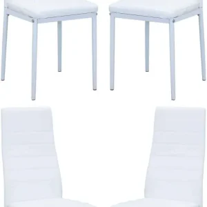 FRITZ - set di 4 sedie ecopelle Bianco Milani Home