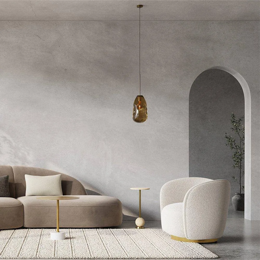 Poltroncina Reign Teddy, avorio Bouclé Furnicher