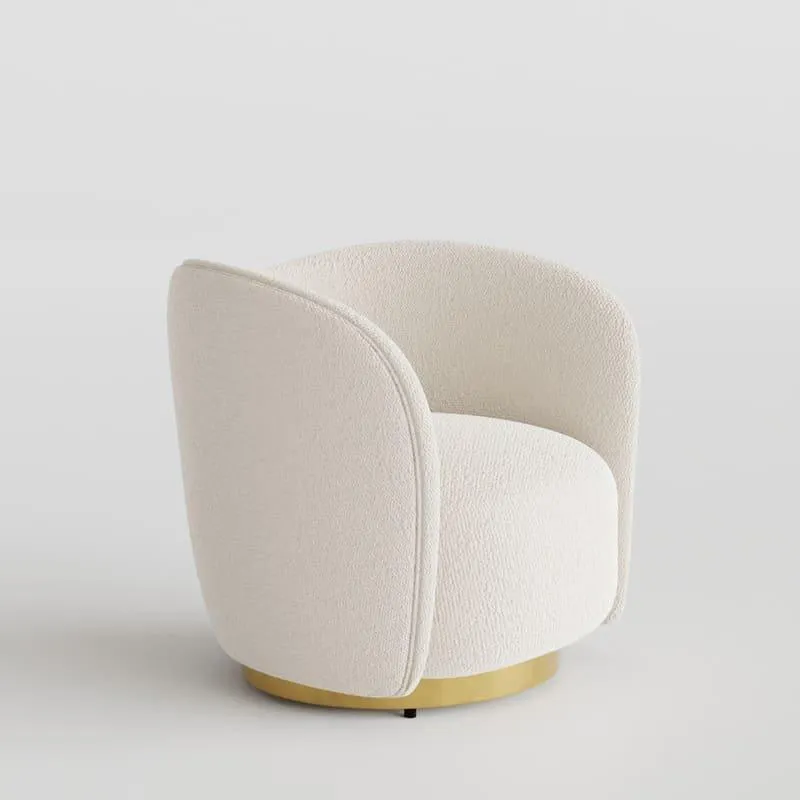 Poltroncina Reign Teddy, avorio Bouclé Furnicher