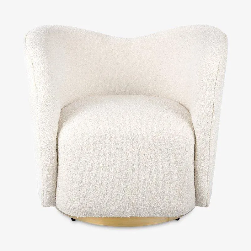 Poltroncina Reign Teddy, avorio Bouclé Furnicher