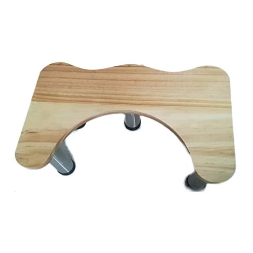 FXJ Sgabello Anti-Slip Sgabello Piedi Legno massello Sgabello Basso Sgabello Bagno Bagno WC Antiscivolo Sgabello Legno Ada...