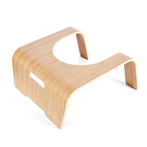 FXJ Sgabello Pedale Squatti Sgabello Solido Sgabello Basso Sgabello Bagno Bagno WC Antiscivolo Sgabello Legno Adatto Tutti...