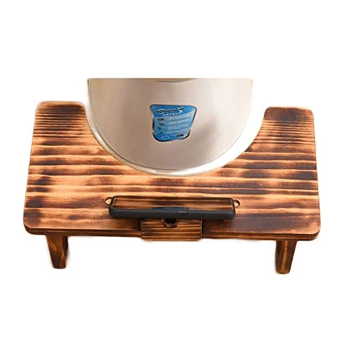 FXJ Sgabello squatty Antiscivolo Sgabello Legno massello Legno massello Bagno Sgabello Legno Postura per la Salute (Color...