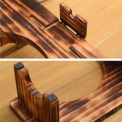 FXJ Sgabello squatty Antiscivolo Sgabello Legno massello Legno massello Bagno Sgabello Legno Postura per la Salute (Color...