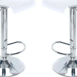 GABRIEL - set di 2 sgabelli alti metallo Bianco Milani Home