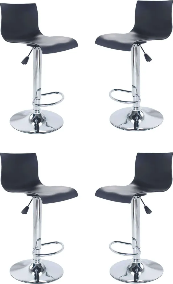 GABRIEL - set di 4 sgabelli Nero Milani Home
