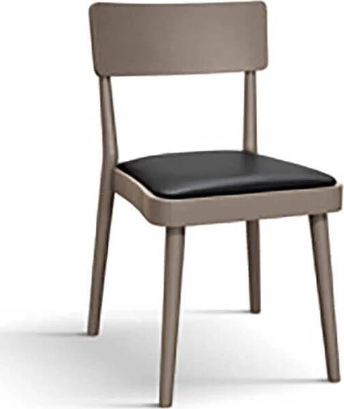 GALATEA - sedia moderna ecopelle cm 48 x 45,5 x 79 h Marrone Milani Home