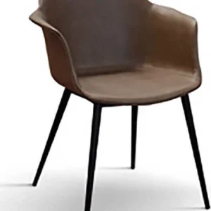 GALAXIA - sedia moderna ecopelle cm 43 x 60 x 83 h Rosso Milani Home