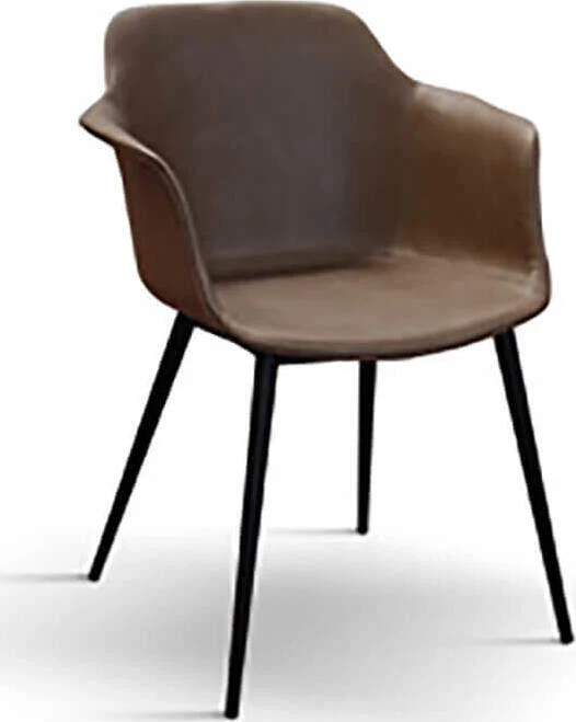 GALAXIA - sedia moderna ecopelle cm 43 x 60 x 83 h Rosso Milani Home