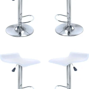 GALENO - set di 4 sgabelli Bianco Milani Home