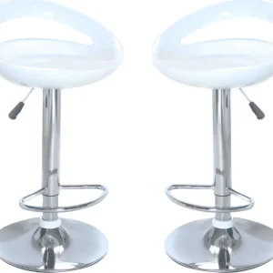 GALTERO - set di 2 sgabelli alti metallo Bianco Milani Home
