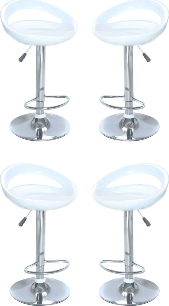 GALTERO - set di 4 sgabelli Bianco Milani Home