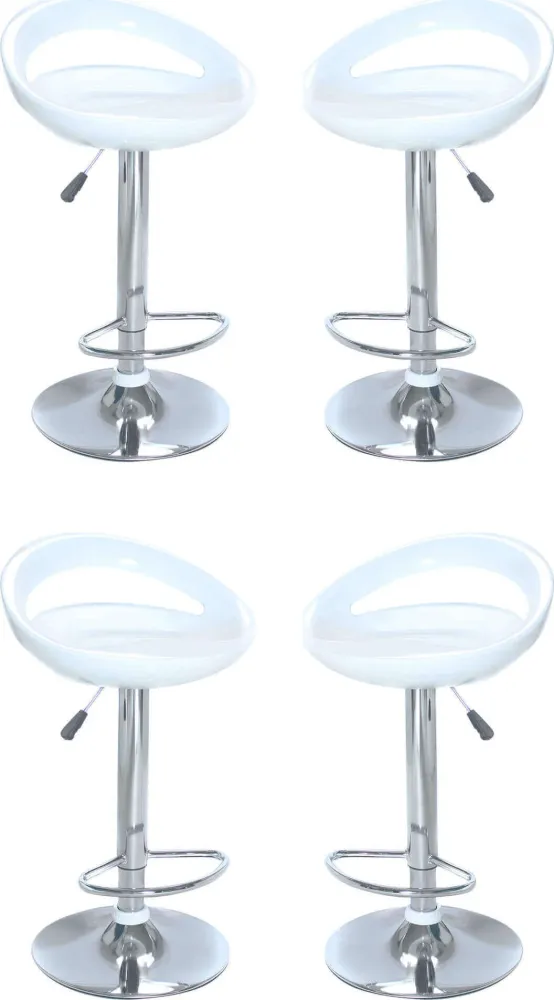 GALTERO - set di 4 sgabelli Bianco Milani Home