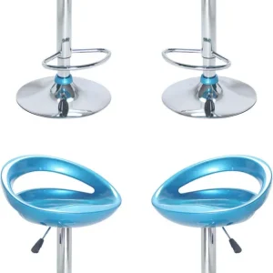 GALTERO - set di 4 sgabelli Blu Milani Home