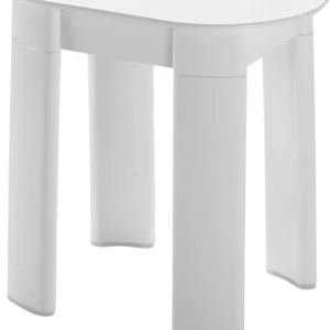 GEDY - SGABELLO TETRA BIANCO cm 42x27xh.41