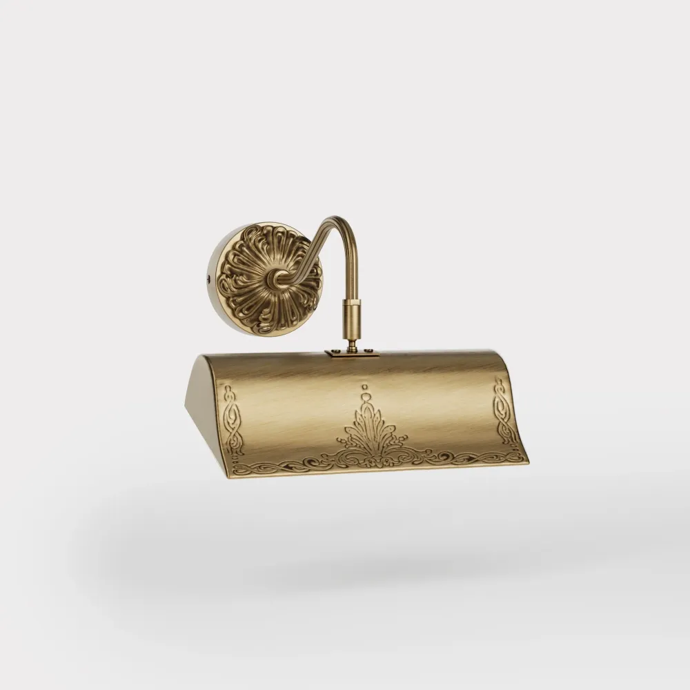 Applique per Quadri Ottone con Decori Barocchi 20 cm Ghidini 1849