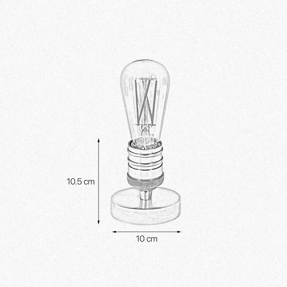 Lampada da Tavolo Industrial Ottone Vesta Ghidini 1849