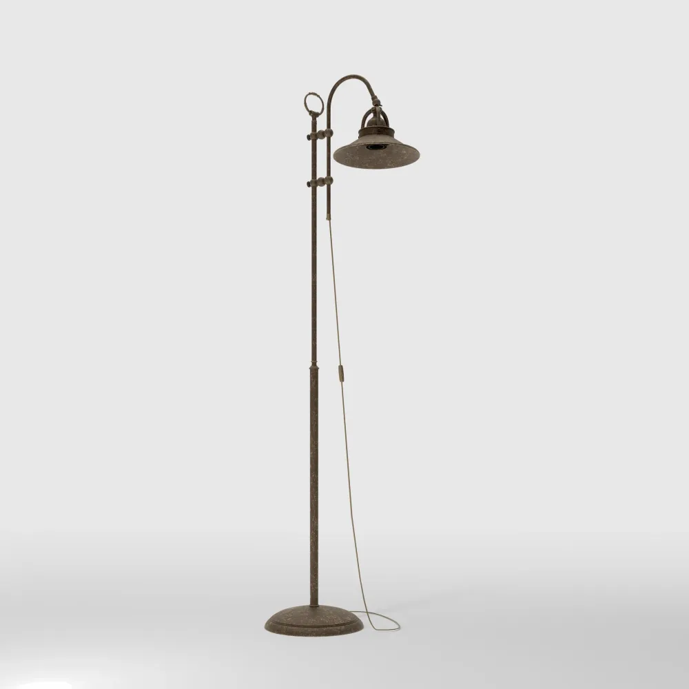 Lampada da Terra Ottone Regolabile Industrial Alice Ghidini 1849