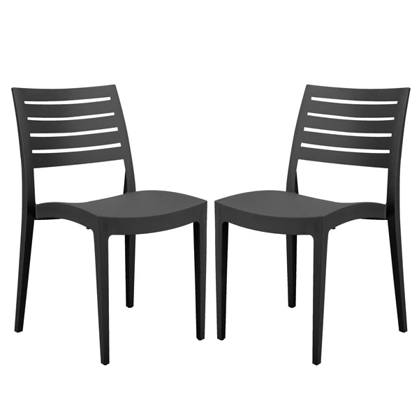 Grandsoleil - S6227Y - Sedia Firenze - 49 x 51 x 80 cm - polipropilene - antracite - Grandsoleil - conf. 2 pezzi - 97491 -...