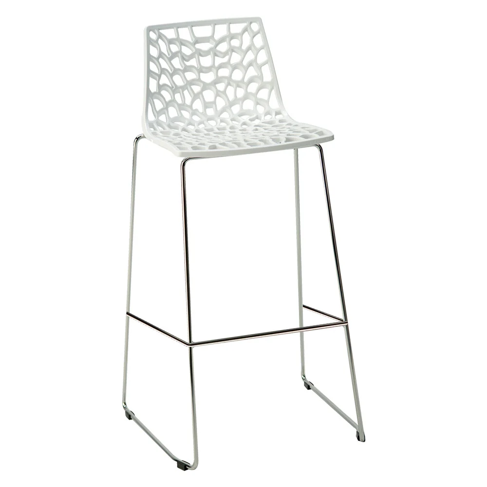 GRANDSOLEIL - Sedia Sgabello Metallo / Plastica 'Spider' Seduta Nera COD. 6131684