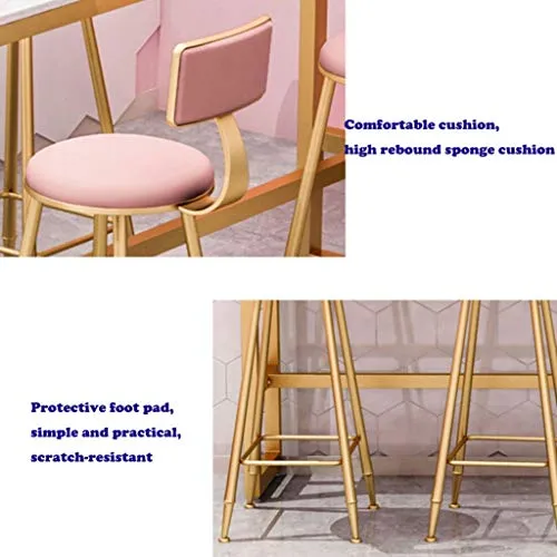 Great St. Sgabelli sgabelli Cucina sgabelli per Cucina Sedia da Bar Metallo Semplice Cuscino Spugna Europeo Sgabello Alto...