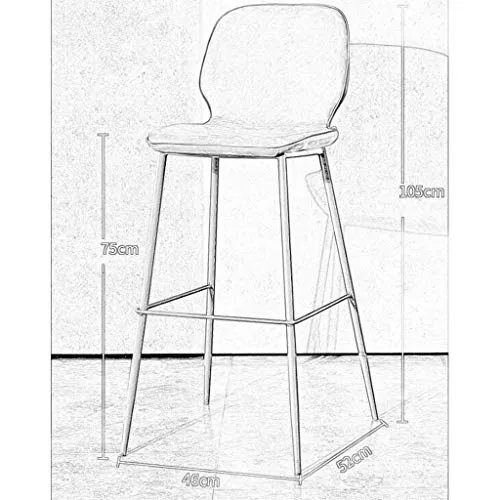 Sgabelli sgabelli cucina sgabelli per cucina Sgabello Bar Moderna Sgabelli Retro Semplice Bar Torna Sgabello Staffa Metall...