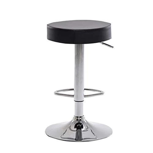 Set di 2 sgabelli rotondi da bar da cucina e bar, per colazione, colore: grigio GroBKau